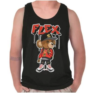 Cool Urban Streetwear Flex Drip Teddy Bear Tank Top T Shirts Tees Men Women - Picture 1 of 7