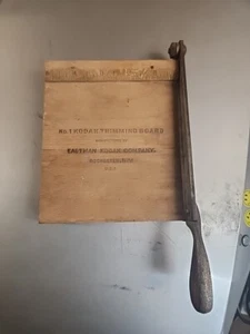 Vintage No 1 Eastman Kodak Negative Film Photograph Picture Cutter Trimmer Board - Picture 1 of 2