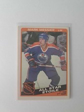 1984-85 OPC # 213  OILERS MARK MESSIER ALL STAR CARD
