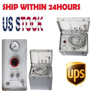 Portable Dental System - Air Compressor Turbine Suction 4 Hole Syringe FDA CE - Picture 1 of 14