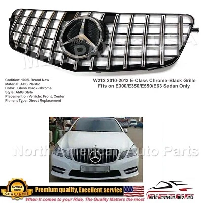 E63 E550 E350 GT E-Class parrilla sedán negro 2010 2011 2012 2013 Panamericana Foto 1 de 4