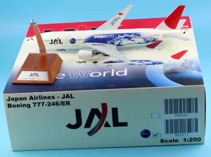 Avión diecast JC Wings 1:200 JAL Airlines One World Boeing 777-200 modelo JA704J - Imagen 1 de 11