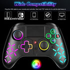 RGB Wireless Controller for PS4 Pro Slim Switch Steam Game Dual Shock Bluetooth