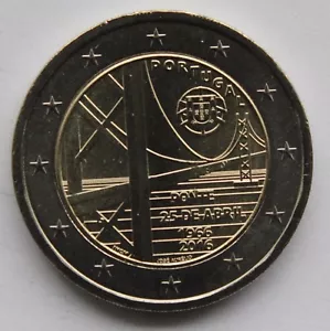 PORTUGAL - 2 € commemorative euro coin 2016 Inauguration of 25th of April Bridge - Picture 1 of 1