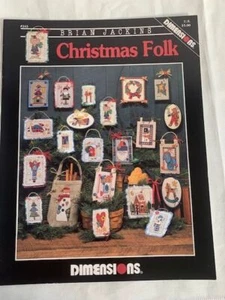 Dimensions Christmas Folk cross stitch design book - Picture 1 of 1