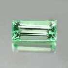 Natural Flawless Ceylon Green Parti Sapphire Loose Emerald Cut Gemstone 13.35 Ct