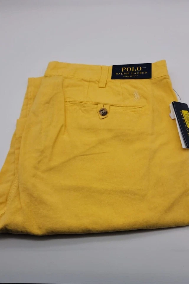 Nuevo con etiquetas Para hombres Polo Ralph Lauren Calce Recto Lino Vestido Pantalón Todo Color 0025 Foto 1 de 1