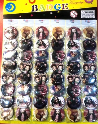 Nuevo Broche Insignia Pin Anime 48 piezas Broches Niños 45MM F70 Foto 1 de 4