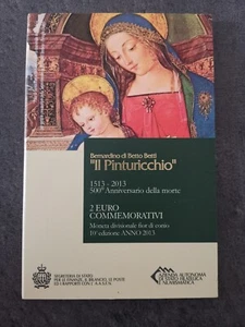 SET 2 EURO 2013 PINTURICCHIO SAINT MARIN SAN MARINO UNC SET EURO - Bild 1 von 3
