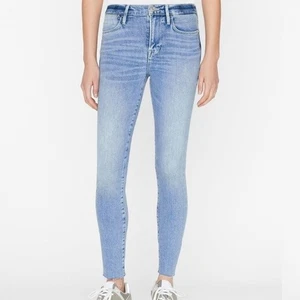 Frame Jeans Womens Size 24 Le High Skinny Stretch High Rise Raw Hem 29" Inseam - Picture 1 of 10