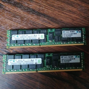 32GB (2x16GB) Samsung DDR3 ECC Registered Server RAM PC3-12800R 1600MHz - Picture 1 of 3