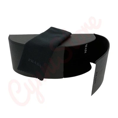 Prada Universal Black Medium Hard Case for Sunglasses with Cleaning Cloth & Box - Image 1 of 4