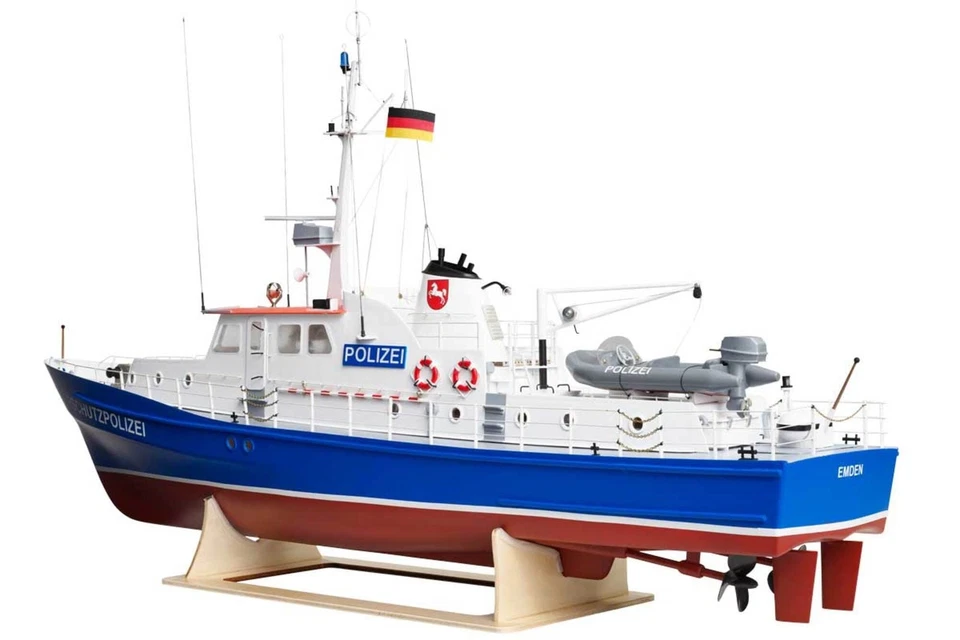 Krick ro1000 Polizeiboot W3 Baukasten 1 25 mit Beschlagsatz