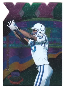 1996 Playoff Illusions Marvin Harrison #66 XXXI Rookie Inserto Die-Cut Colts HOF - Foto 1 di 2