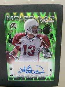 KURT WARNER 2/15 AUTO 2024 Topps Resurgence Green MOLECULAR MARKS POWER SURGE - Picture 1 of 9