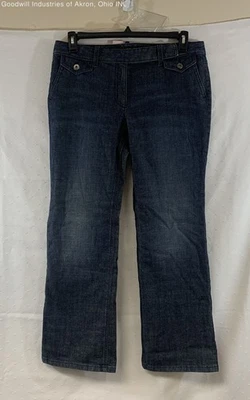 Ann Taylor Women's Vintage Y2K Dark Wash Modern Fit Lindsay Waist Jeans 12P NWT - Image 1 of 4