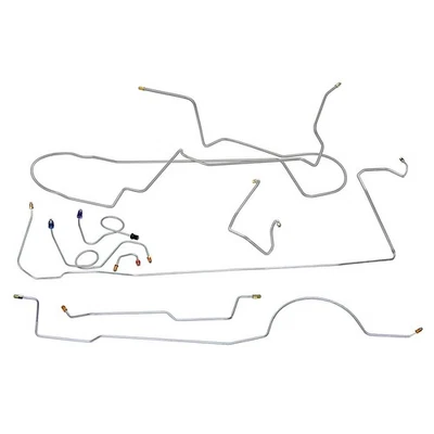 1974 Dodge Challenger Mopar kit completo de linha de freio a tambor elétrico aço original - Imagem 1 de 4