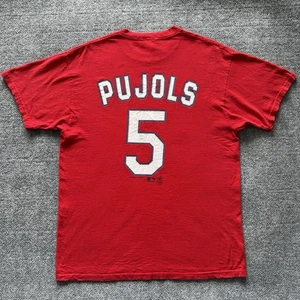 Majestic MLB St Louis Cardinals Albert Pujols Baseball Shirt Mens Large - Picture 1 of 5