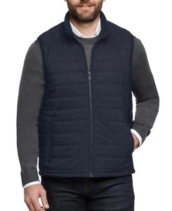 NEU Herren Banana Republic schwarz gesteppte Reißverschluss Weste XL - Bild 1 von 1