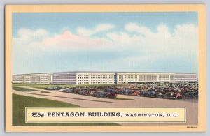 Linen Postcard The Pentagon Building Washington DC B.S. Reynolds C.T. - Picture 1 of 3