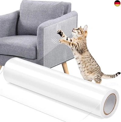 MARKE WUBUSHAN Kratzfolie Katzen Selbstklebend, Katzen Kratzschutz Sofa Transparent,