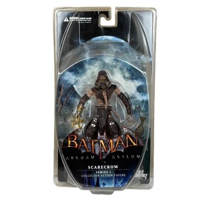 NOVO Batman Arkham Asylum Espantalho Série 1 Figura de Ação DC Selado Direto - Imagem 1 de 4
