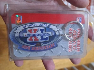 NFL Super Bowl XL Acrylic Key Ring Steelers Seahawks in Detroit MI Wincraft New - Picture 1 of 4