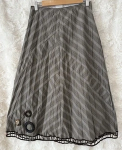 TIFFANY TRELOAR Check A Line Skirt Size 3 10-12 - Picture 1 of 5