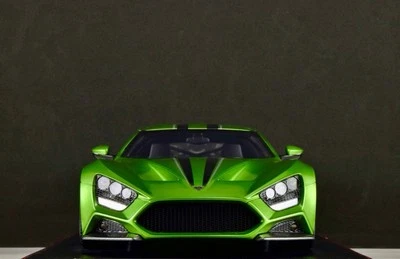 1:18 FRONTIART ZENVO ST1 VERDE TRANSPARENTE No MR BBR D&G AMALGAMA PEAKO 58/100 Foto 1 de 4