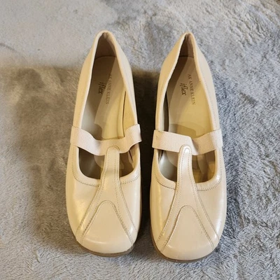 Mocasines Anne Kline Iflex Mary Jane, Crema, Cuero 8,5 M  Foto 1 de 4