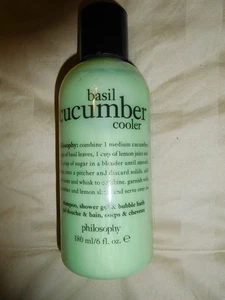 Philosophy Duschgel 6 Unzen   Basilikum Gurkenkühler ~ versiegelt - Bild 1 von 1
