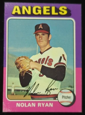 1975 TOPPS MINI #500  NOLAN RYAN HOF    CALIFORNIA ANGELS - Image 1 of 4