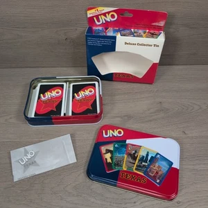 Uno Texas Edition Deluxe Collector Tin 2002 - Complete - Picture 1 of 2