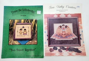 Native American Cross Stitch Patterns Lot of 2 - Picture 1 of 3