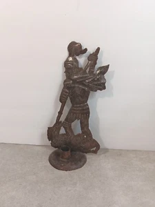 Tambor de acero haitiano original tallado a mano vela independiente arte OGOU - Imagen 1 de 8
