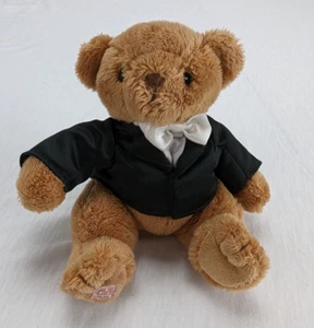 Cherished Teddies Groom Brown Teddy Bear Plush 6" Stuffed Animal wearing Tuxedo - Picture 1 of 10