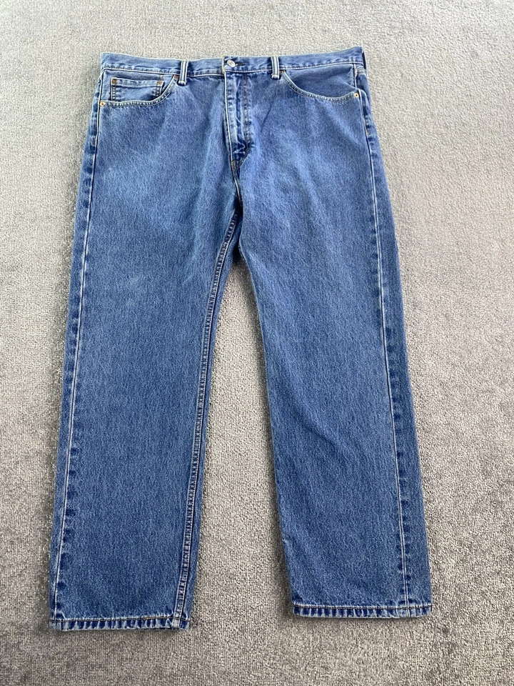 Levis 501XX Jeans Mens 40x30 Blue Denim Classic Original Straight Button Fly - Image 1 of 4