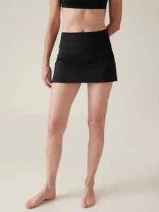Athleta L LARGE Tidal Swim Skirt, Black Water Sports Skirted Swim Bottoms NWT - Picture 1 of 5