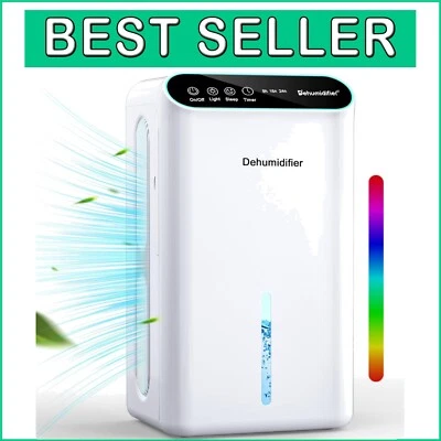 All-in-One Dehumidifier for Home with Essential Oil Diffuser and Auto Shut-off - Image 1 of 4