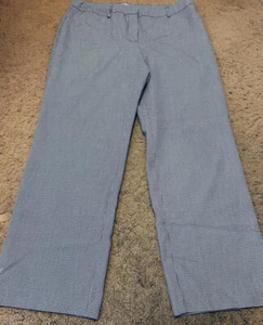 Chico's Ladies Pants Size 3 (16) Houndstooth Check Print Black/White - Picture 1 of 5