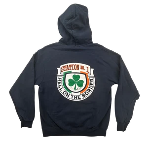 Felpa Champion con cappuccio uomo stazione grande n. 1 Soccorso Inferno al Border Logo Marina Militare - Foto 1 di 10