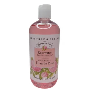 Nuovo lavaggio corpo gel acqua di rose e acqua di rose Crabtree & Evelyn 16,9 once - Foto 1 di 5