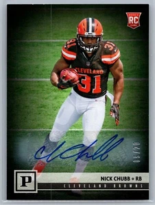 /20 2018 Panini - Rookies Nick Chubb #316 (RC, AU) - NM-MT *TEXCARDS* - Picture 1 of 2