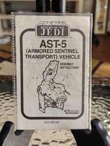 MANUALE VEICOLO KENNER STAR WARS AST-5 1983 - RARO /HTF / AUTENTICO - MTFBWY - Foto 1 di 2