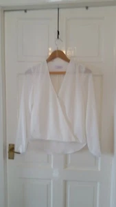 blue inc womens ladies white blouse size XS - Picture 1 of 11