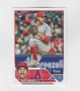 (10) Zack Weiss 2023 TOPPS UPDATE SERIES ROOKIE LOT #US196 LOS ANGELES ANGELS RC - Picture 1 of 1