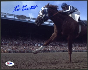 Ron Turcotte SIGNED 8x10 Photo Triple Crown Secretariat ITP PSA/DNA AUTOGRAPHED - Picture 1 of 1