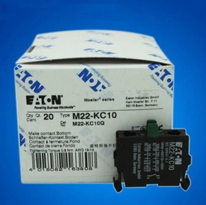 20pcs new Eaton button auxiliary contact M22-KC10 DHL SHIPPING - Picture 1 of 1