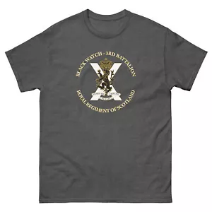 Black Watch Classic Tee White Ink - Picture 1 of 5