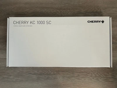 12 X CHERRY KC 1000 SC Security Keyboard w/Smart Card Terminal JK-A0100EU-2/05 - Image 1 of 4